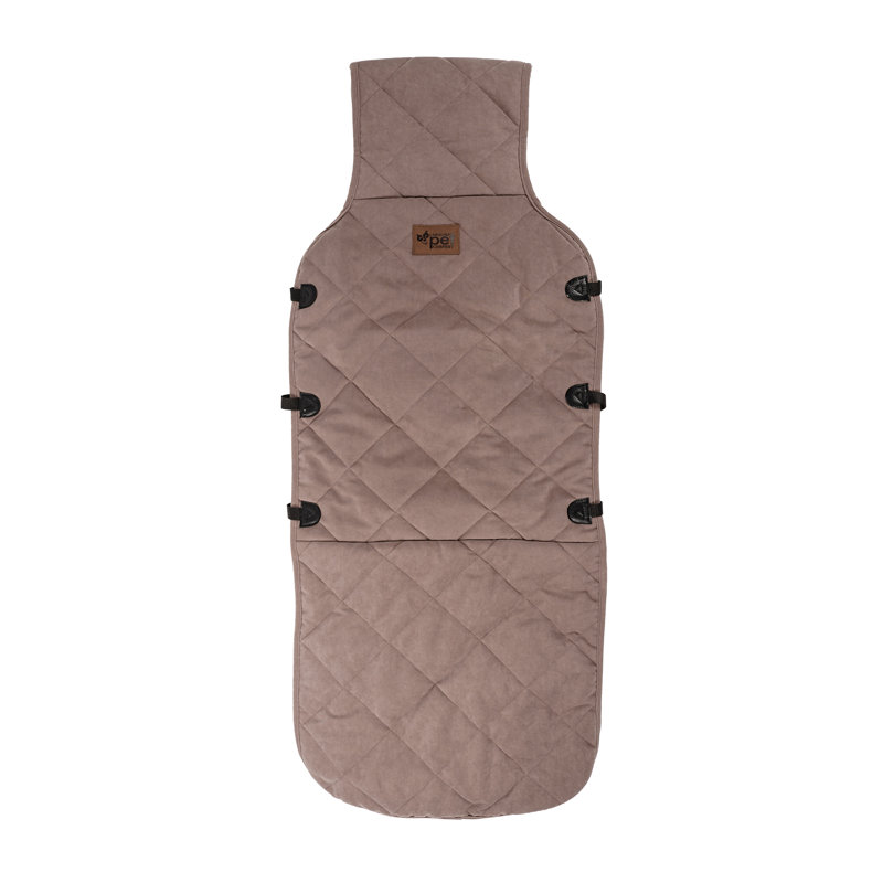 Quilted Microfiber Front Seat Protector, Brown