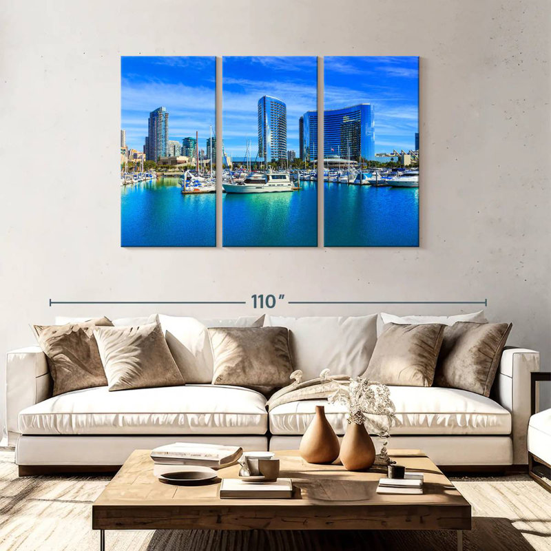 Senne San Diego Waterfront, H 48 po x l 74 po