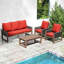5-person Patio Seating Group With Cushions-1554792191