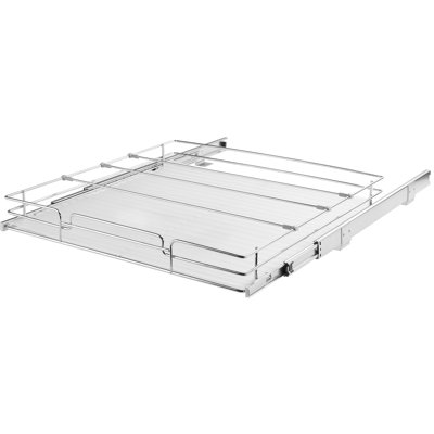 Organisateur de placard coulissant 54,6 cm L x 53,3 cm P x 8,9 cm H, dimensions d'installation pour placard : 58,4 cm L x 55,9 cm P x 17,8 cm H, étagères de garde-manger coulissantes robustes, tiroirs coulissants en acier, rangement coulissant pour sous-évier