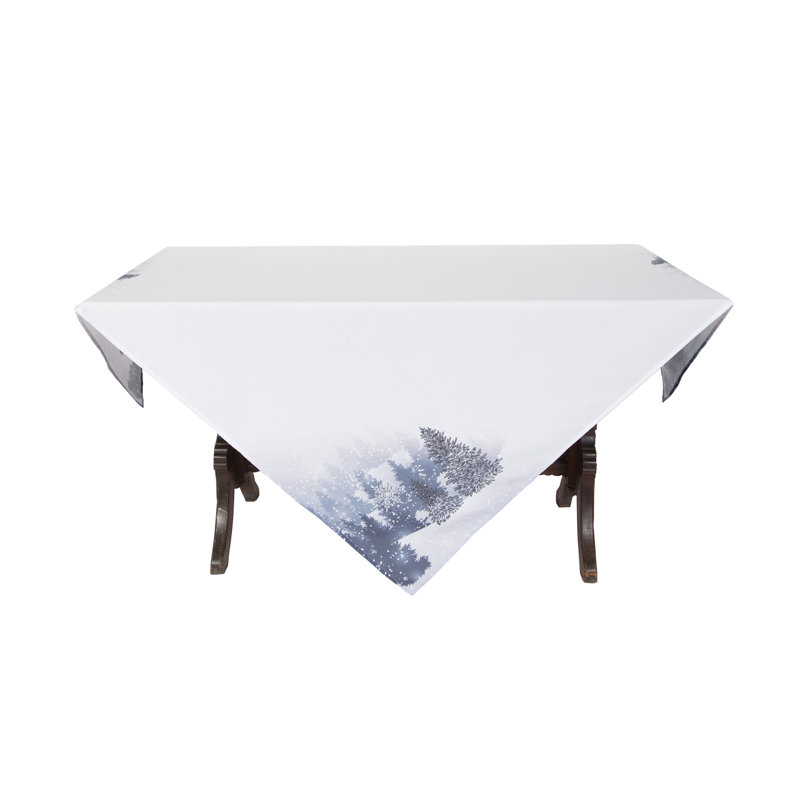 Sylvan Winter Wonderland Christmas Tablecloth, 84" L x 60" W