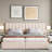 Platform Bed Upholstered Platform Bed Included Two Twin Size Beds, Hydraulic Storage Systems And Vertical Stripe Headboard-107402884