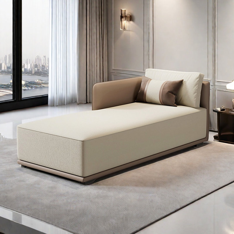 Chaises longues Modern, Orienté à droite, Beige
