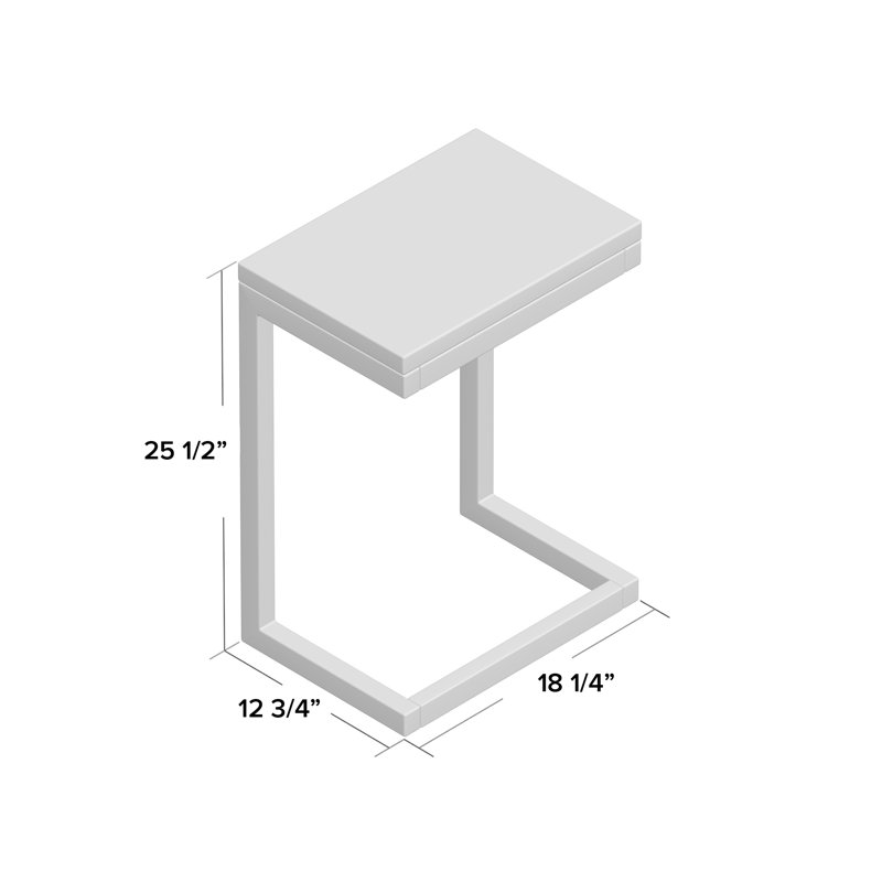 Kendly End Table, 25.50" H x 18.25" W x 12.75" D, Natural