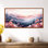 «Blue Pink Caleb I», impressions sur toile abstraites, art mural encadré nature