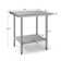 Stainless Steel Commercial Kitchen Prep & Work Table 24" W x 30" L