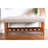 Charla Fabric & Oak Finish Bench-1728011599