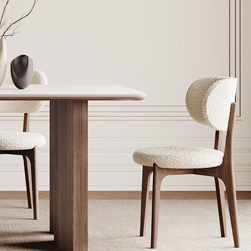 Ensemble de table de salle à manger et de chaises White Rock Plate, H 29,52 po x L 59,05 po x l 31,49 po