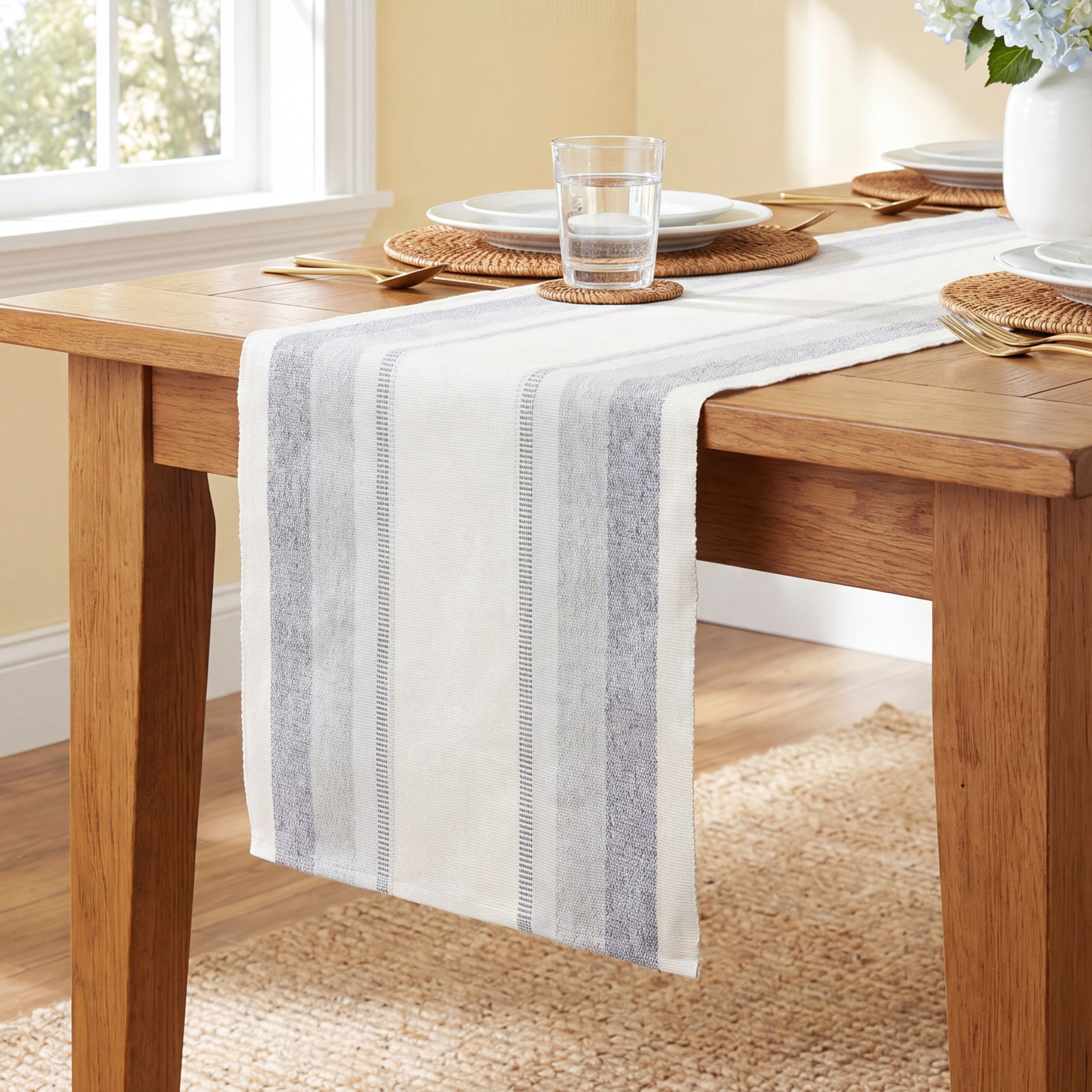 Ankara Striped Table Runner