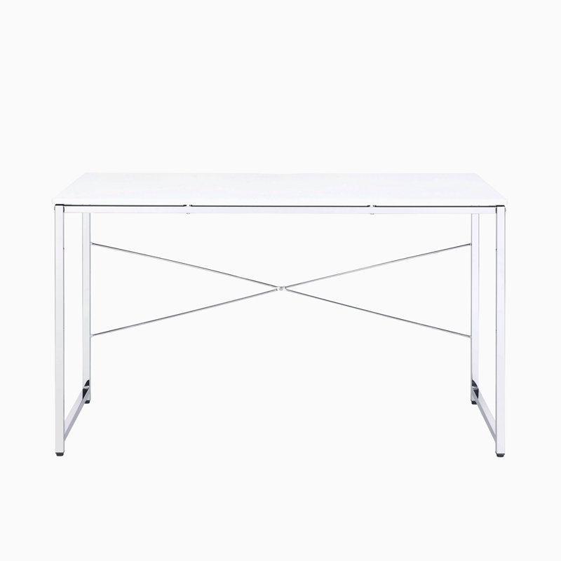Bureau d'écriture avec base traîneau, Blanc