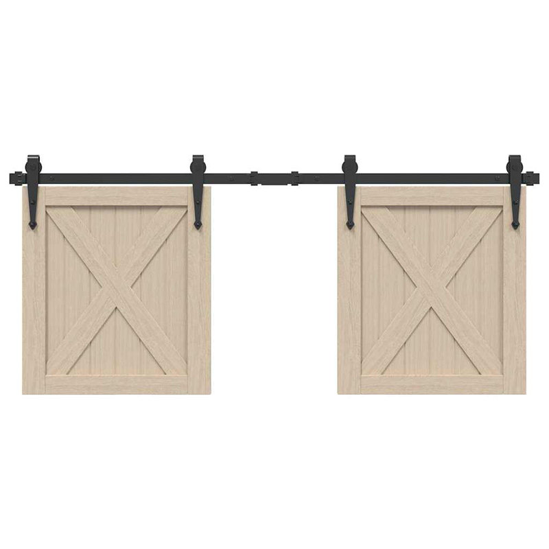 Satrogan Barn Door Hardware Kit, 122cm (Double)