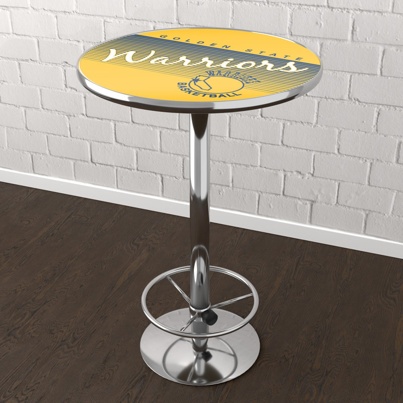 Golden State Warriors Hardwood Classics Bar Table with Footrest