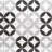 Twinkle 8.7" x 8.7" Black Patterned Matte Porcelain Floor and Wall Tile-64437189
