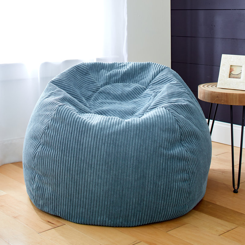 Bean Bag Lounger, Barrett Turquoise Corduroy