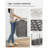 Laundry Hamper With Lid, 42.3 Gallons,Rolling Laundry Basket With Wheels(Gray)-753653975