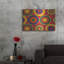 George Oliver «Circles Abstract On Red» par Ron Magnes, art mural en métal-436088516