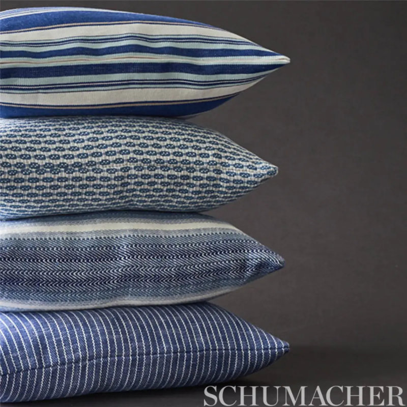 Colada Stripe Indoor/Outdoor Fabric, Blue