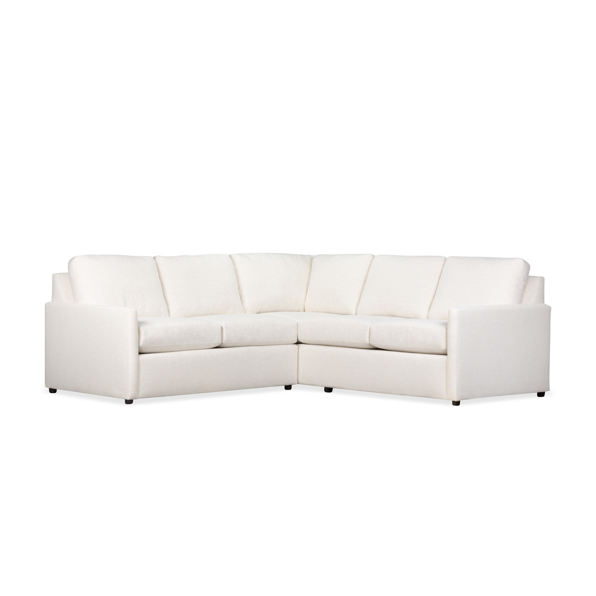 Savannah Upholstered Corner Sectional, Lena Off White Performance Linen Blend