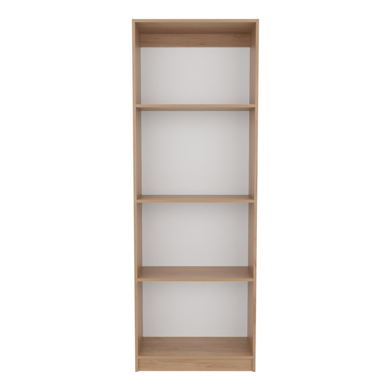 Bibliothèque Vinton avec tablettes spacieuses, chêne naturel / blanc - bureau