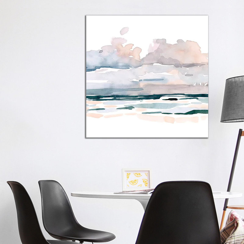 Soft Coastal Abstract II by Emma Scarvey - Wrapped Canvas Gallery-Wrapped Canvas Giclée, 93.98 cm H x 93.98 cm W