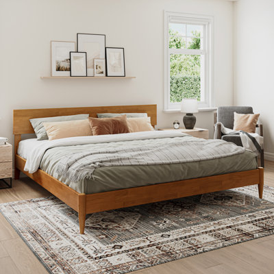 Amandaleigh Solid Wood Panel Bed