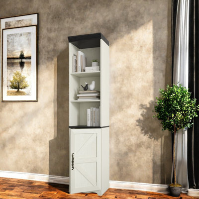 Space Saving Bookcases, 70.86 Inch Mdf Wood Modern Storage For Home
