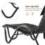 Chaise longue d'extérieur en acier avec auvent et coussins Benkelman-305870719