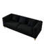 Assemblage noir 3 +, conception moderne simplifiée avec pieds métalliques, livraison rapide en entrepôt, capacité de siège de 250 lb, combinaison de 6 coussins inclus, fascination, livraison rapide, mousse