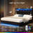 Modern Upholstered King Bed, LED Headboard with Charging Station, Quiet Support & Quick Assembly-1504976546-1504976569