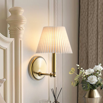 1-Light 7" W Dimmable Iron Armed Sconce