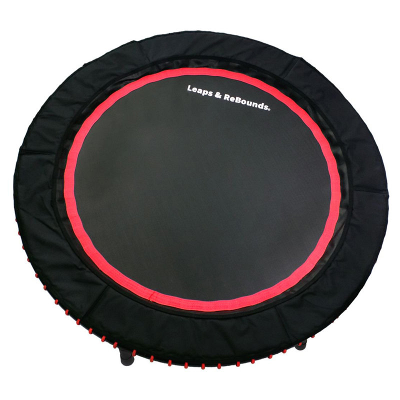 LEAPS & REBOUNDS Round Fitness Trampoline, Red