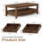 Rectangular Coffee Table With Two Storage Drawer And 2-tier Storage Shelves-731840008