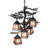 Bertka 5 - Light Dimmable Tiered Chandelier