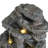 5-Tiered Concrete Tall Slim Fountain, 23.85"H –LED-Lit Column, Space-Saving Modern Outdoor Accent, All-Weather Resistant