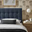 Tête de lit simple tapissier bleu marine Peyton-1443960224-1443960228