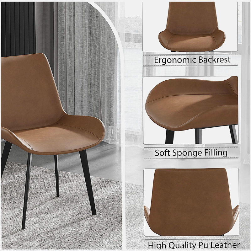 Chaise de salle à manger moderne 2 pieds / ctn