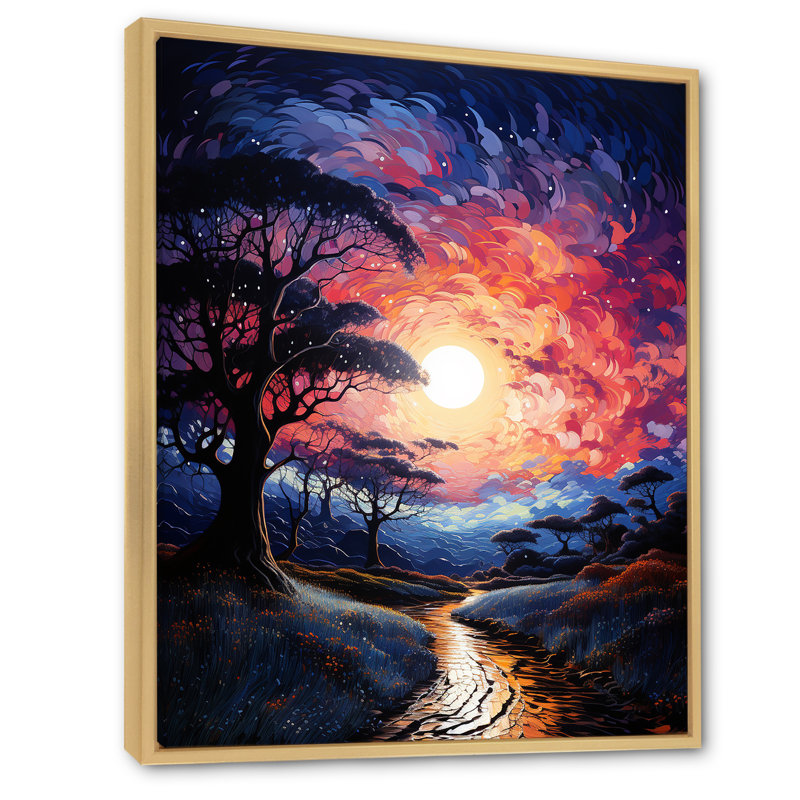 " Dramatic Lightning Nights VI ", Natural, 32" H x 16" W x 1" D