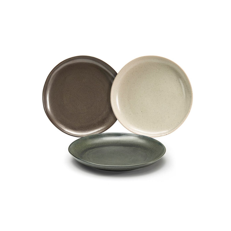 Assiette plate 10 po Kiln®, Moka