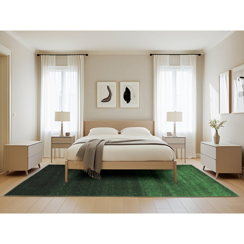 Washable Abstract Indoor Rug, Rectangle 5' x 8'