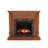 Norcott Darby Home Co 45.25 " W Brown Wood Electric TV Stand with BTU 5100