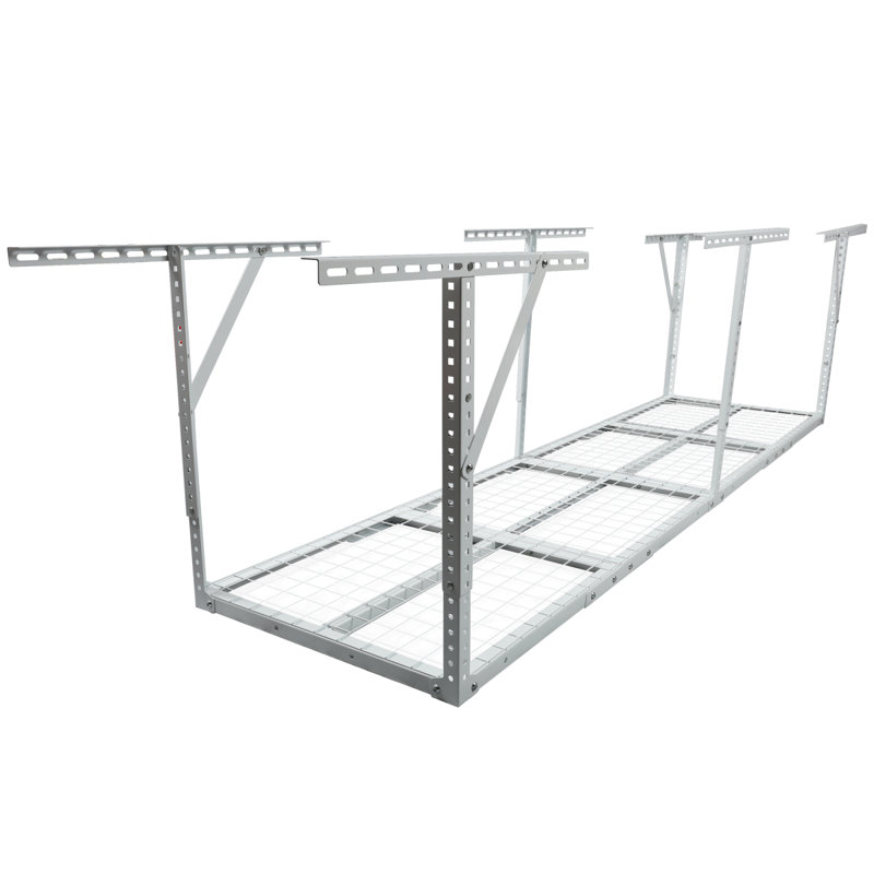 Support de rangement pour garage 2X8ft, Noir, H 38,63 po x l 96,03 po x P 24,03 po
