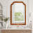 Solid Wood Frame Rounded Corner Decorative Mirror-135582230-135582228