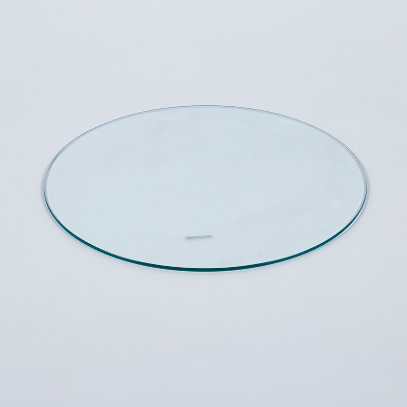Plateau carré en verre trempé transparent de 80 cm - surface lisse facile à nettoyer, propriétés physiques supérieures, conception exquise, largeur de 30,61 po, profondeur, hauteur de 0,3 po, poids de 27,35 lb,