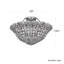Rivendell 6 Light 20In X 13.5In Semi-Flush Mount In Antique Silver And Radiance Crystal-1762111056