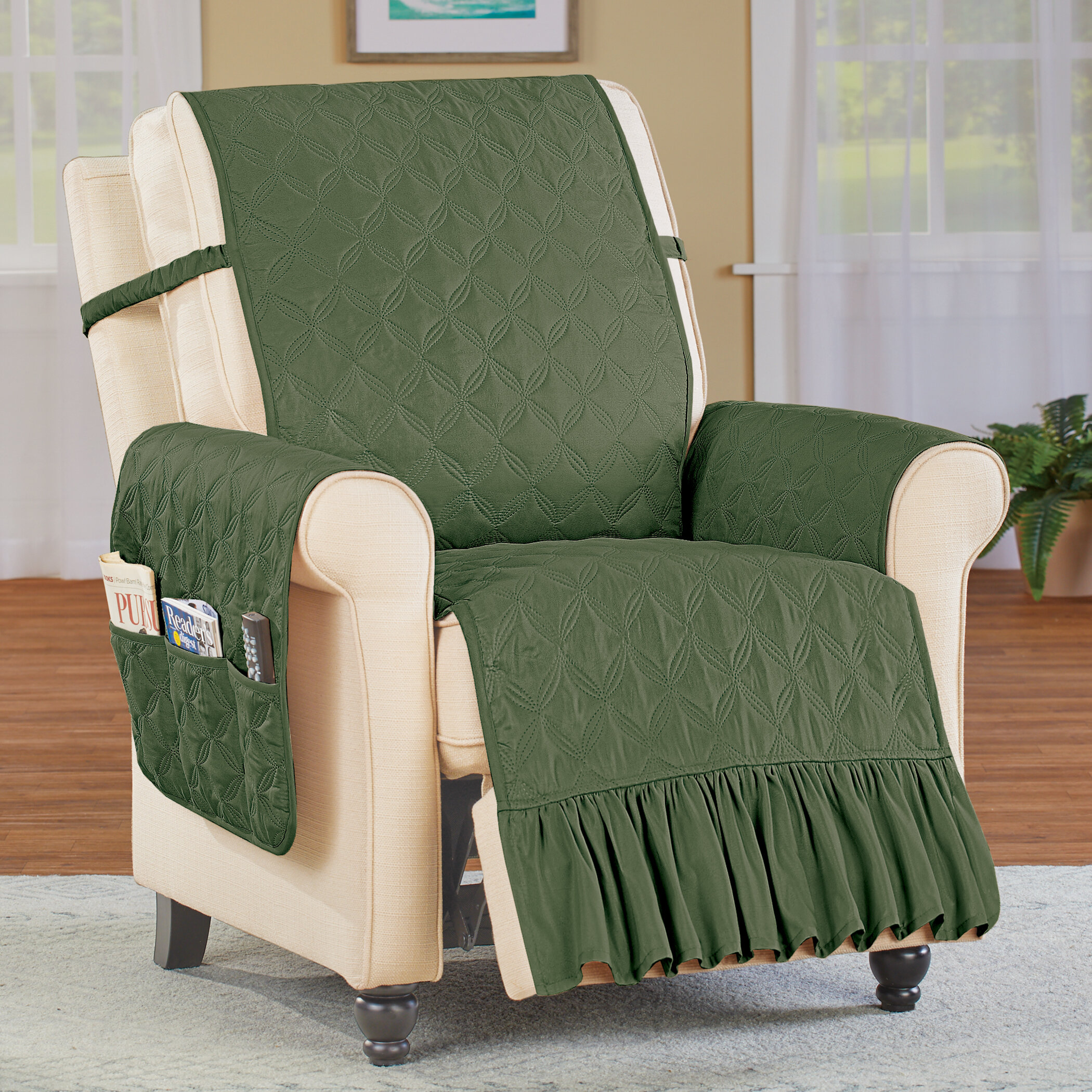 Winston Porter Box Cushion Recliner Slipcover & Reviews