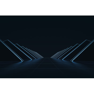 Glowing Neon Light 1 Piece Wrapped Canvas Wall Art