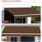 13'x8' Awning For Patio, Deck, Balcony - & Water-, Manual Crank, Coffee Brown Splendid Patio 13' X 8', Deck