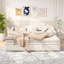 Velvet Upholstered Daybed with Pull Out Trundle-1645219229