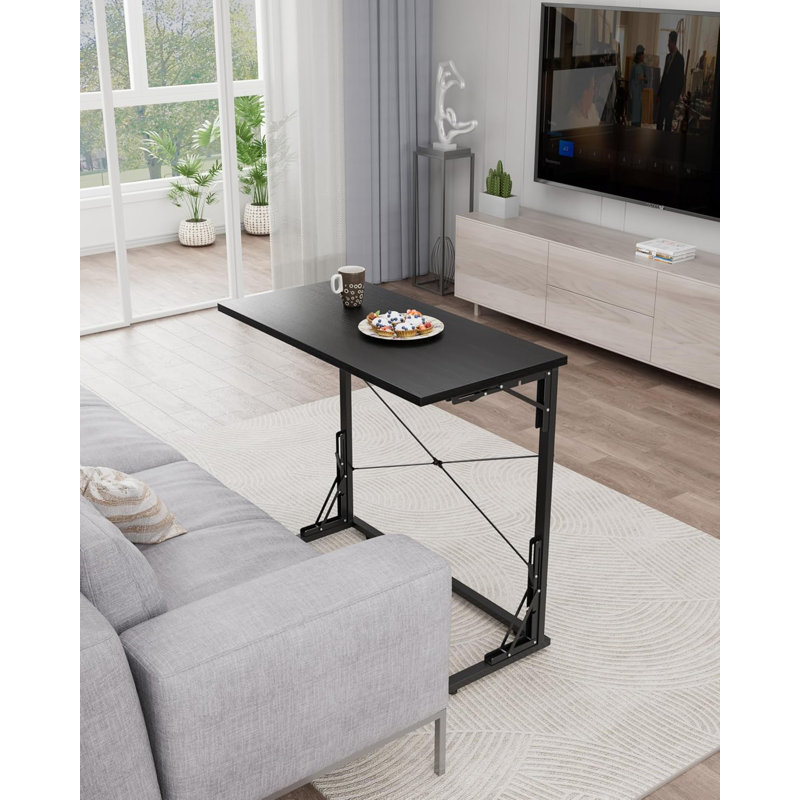 31.5" Folding Desk, Foldable TV Tray Table For Eating On Couch, Extra Large TV Dinner Trays, Portable Fold Computer Writing Desk Table For Home Office