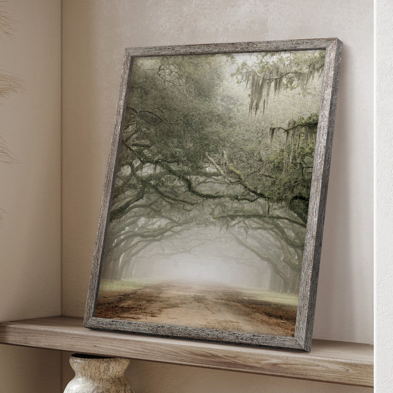 Plantation Drive, reproduction encadrée - bois massif 48142, H 30 po x l 24 po